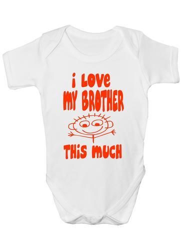 I Love My Brother This Much Baby Onesie Vest