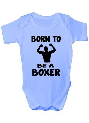 Born To Be A Boxer Sport Baby Onesie Vest