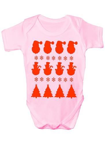 Christmas Scene Santa Baby Onesie Vest