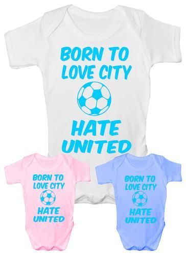 Love City Hate united Football Funny Baby Onesie Vest