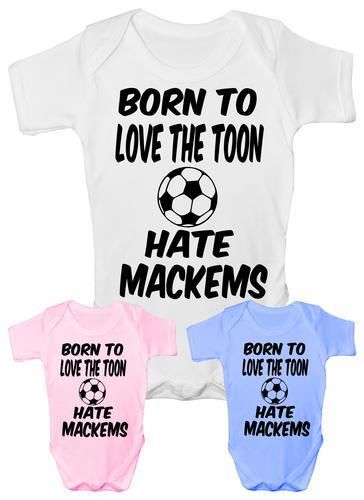 Love Toon Hate Mackems Newcastle  Baby Onesie Vest