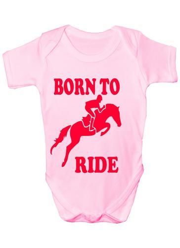 Born To Ride Horse Riding Pony Baby Onesie Vest