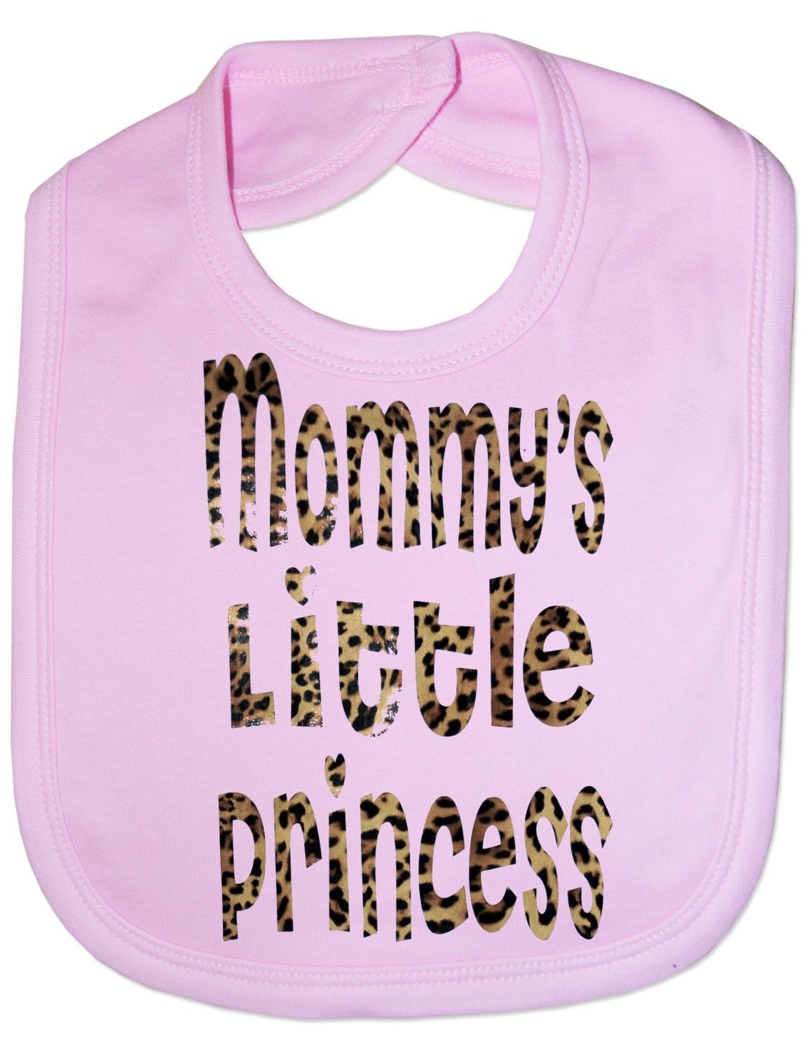 Mommy's Little Princess In Animal Print Baby Bib