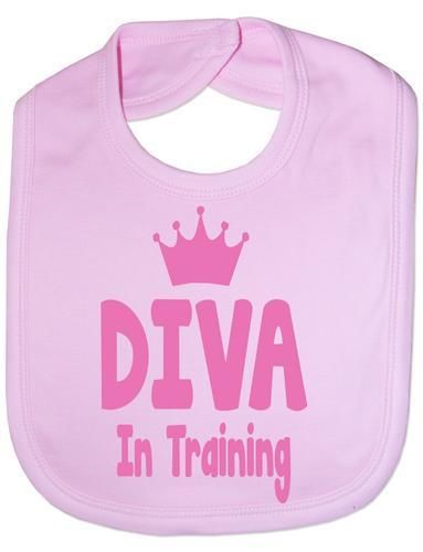 Diva In Training Baby Bib