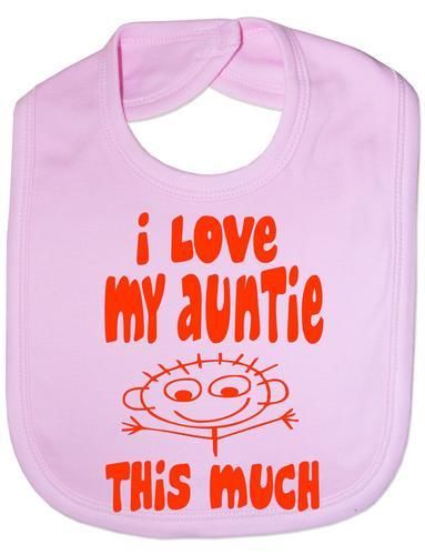 I Love My Auntie This Much Baby Bib
