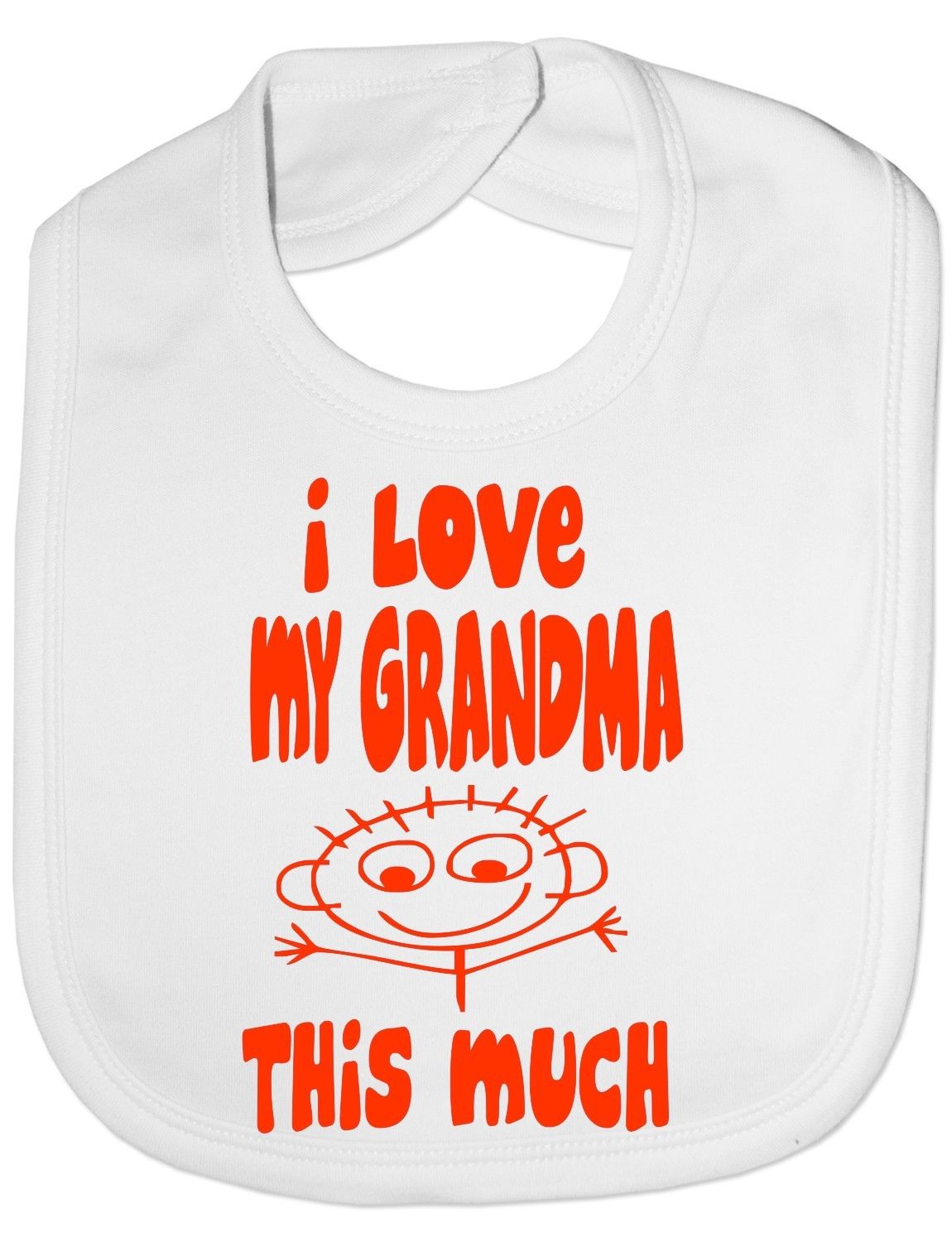 I Love My Grandma This Much Baby Bib