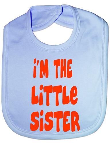 I'm The Little Sister Baby Bib