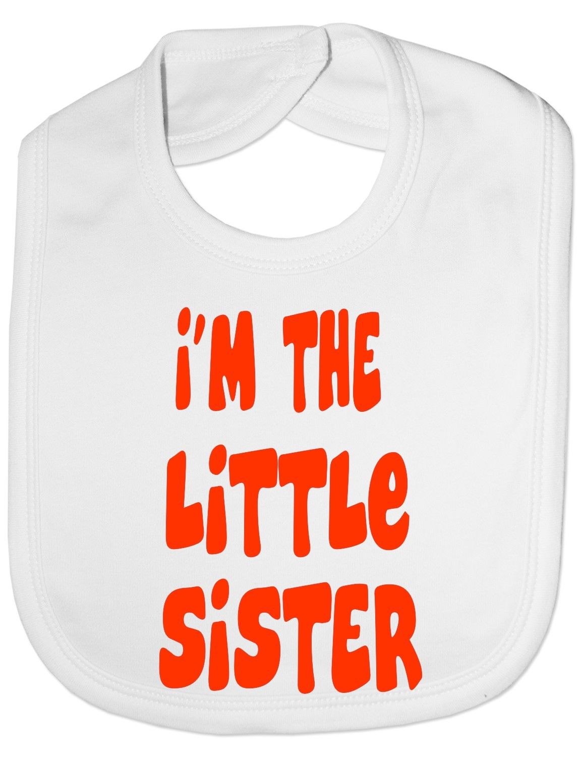 I'm The Little Sister Baby Bib