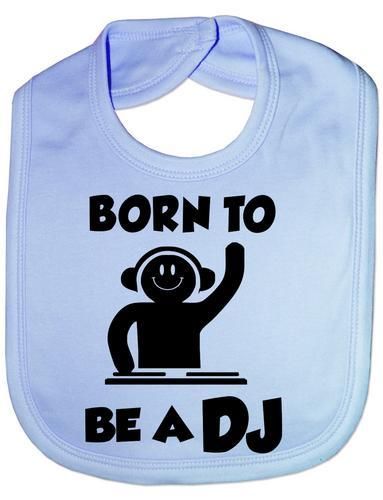 Born To Be A DJ Baby Bib
