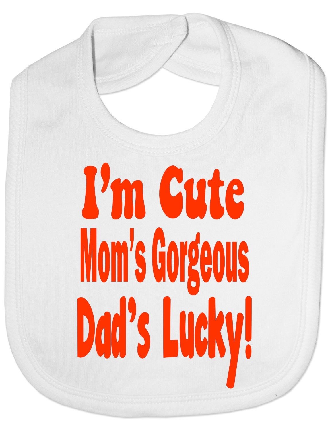 I'n Cute Daddys Lucky Baby Bib
