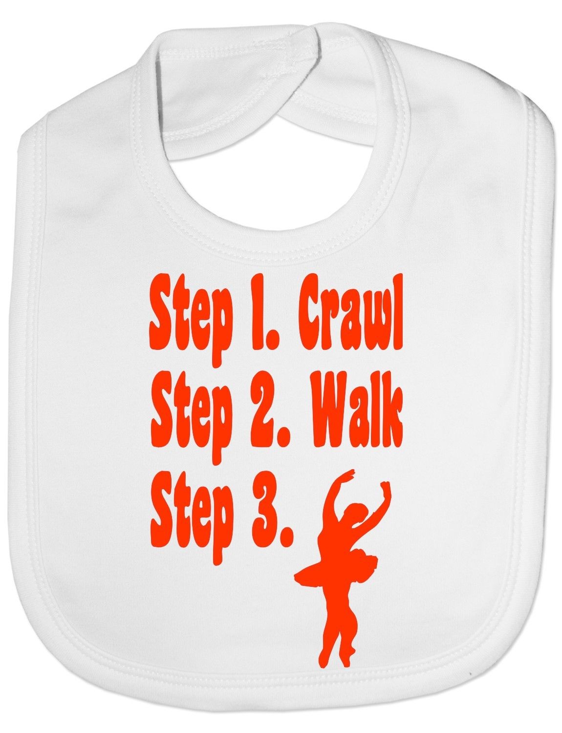 Steps To a Ballerina Baby Bib