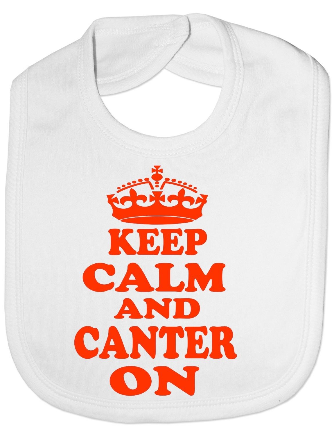 Keep Calm & Canter On Baby Bib