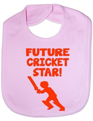 Future Cricket Star Baby Bib