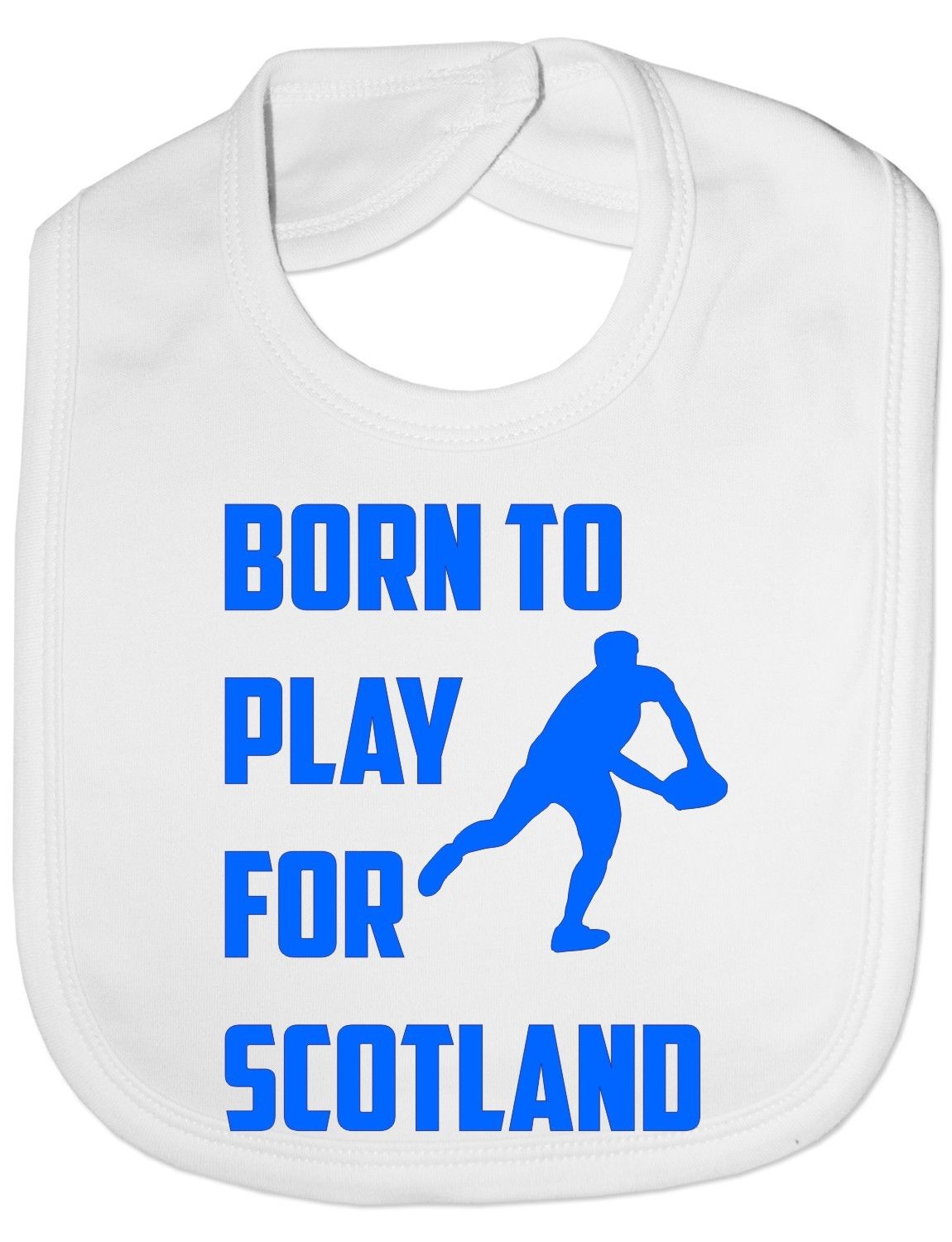 Born To Play For Scotland Rugby Baby Bib