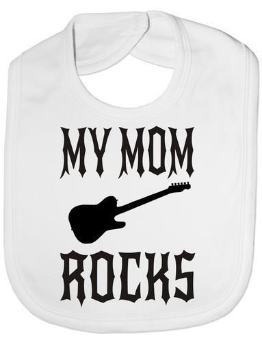 My Mom Rocks Baby Bib