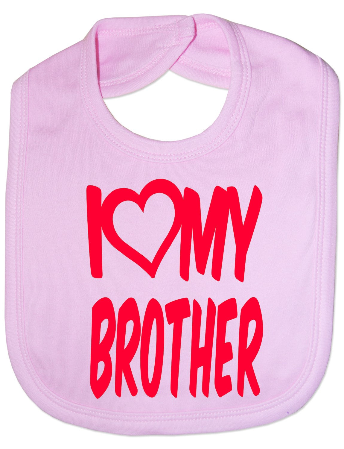 I Love My Brother Boys Girls Baby Feeding Bib
