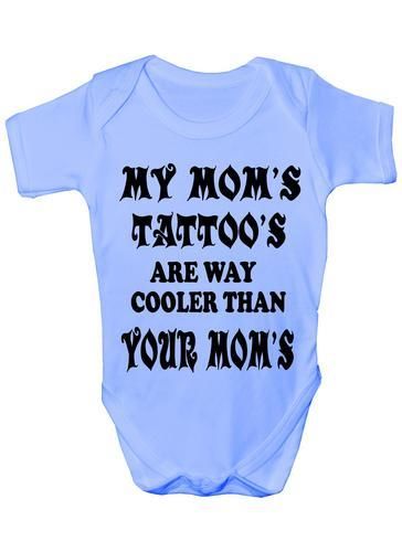 My Mom's Tattoo's Baby Onesie Vest Babygrow