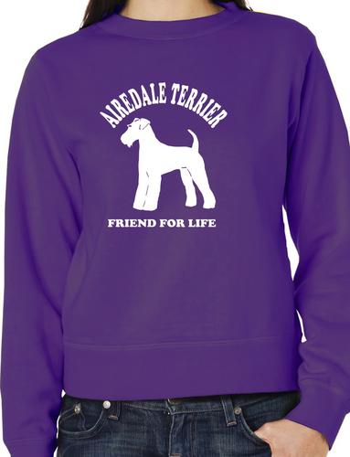 Airedale Terrier Friend For Life Sweatshirt