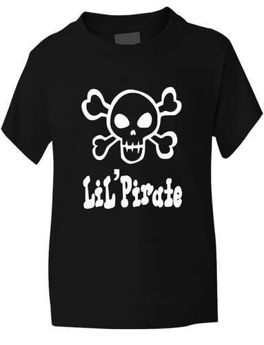 Lil' Pirate / Skull & Crossbones Boys Girls T-Shirt