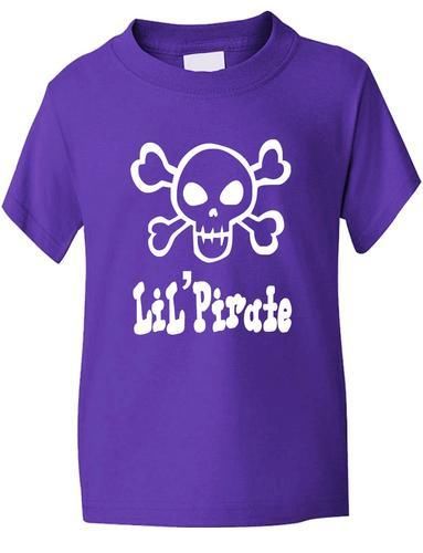 Lil' Pirate / Skull & Crossbones Boys Girls T-Shirt