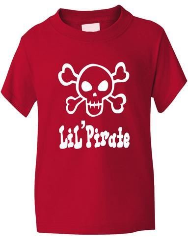 Lil' Pirate / Skull & Crossbones Boys Girls T-Shirt