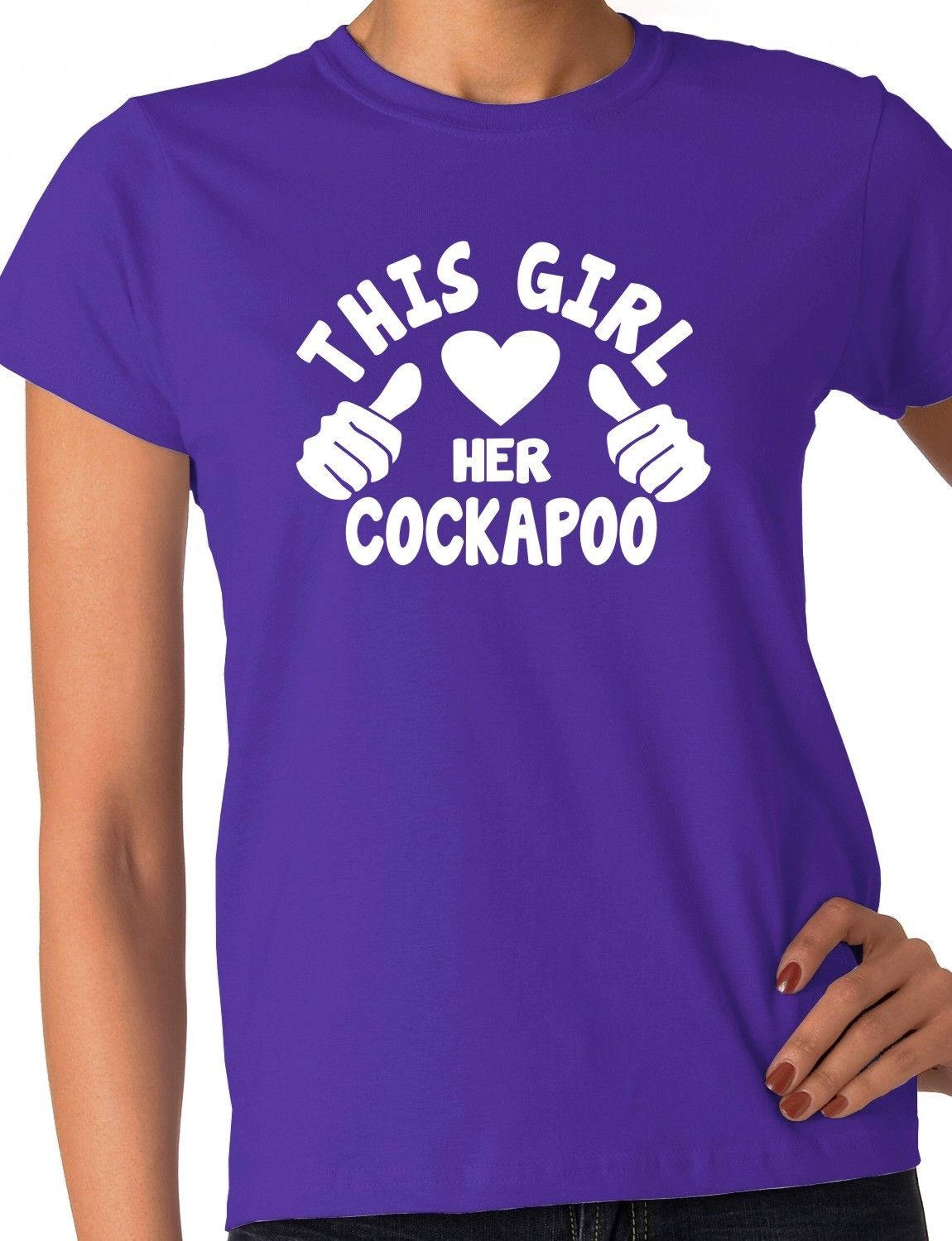 This Girl Loves Her Cockapoo Dog Ladies T-shirt