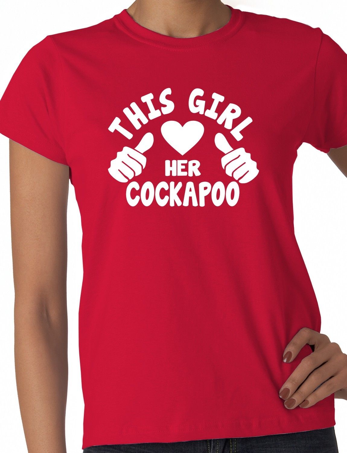 This Girl Loves Her Cockapoo Dog Ladies T-shirt