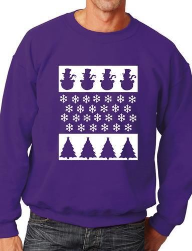 Christmas Scene/Snowman Sweatshirt Unisex Christmas