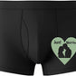 Just Married Boxer Short Mens Black Fun Dog Lovers Gift For Men