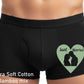 Just Married Boxer Short Mens Black Fun Dog Lovers Gift For Men