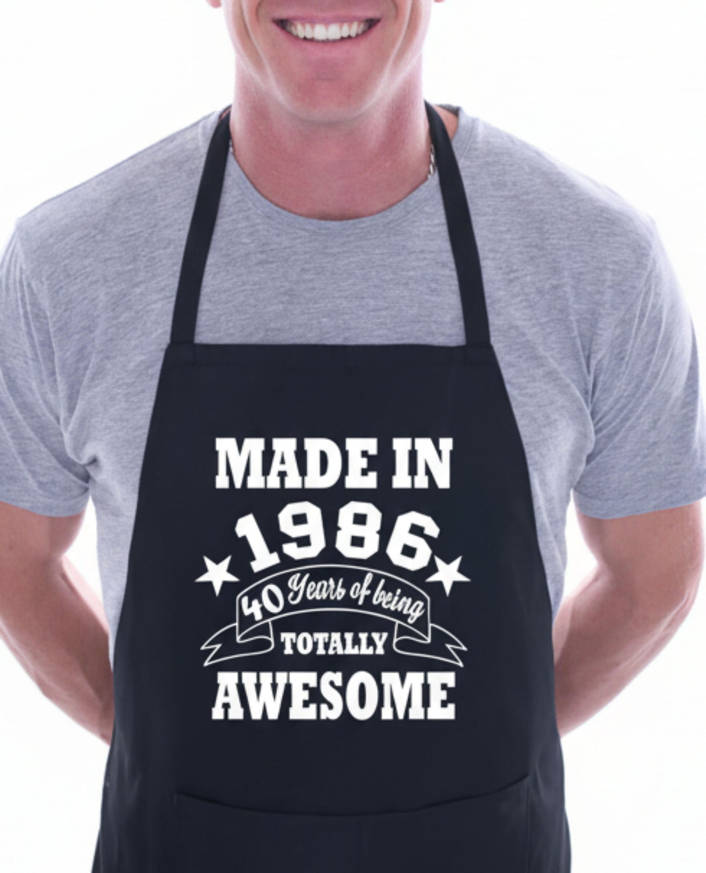 Made In 1986 - 40 Years of Being Totally Awesome BBQ Apron