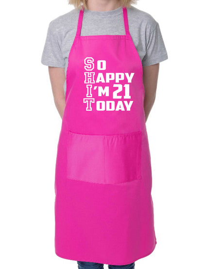 Apron Funny 21st Birthday Gift For Men & Ladies Turning 21 Present
