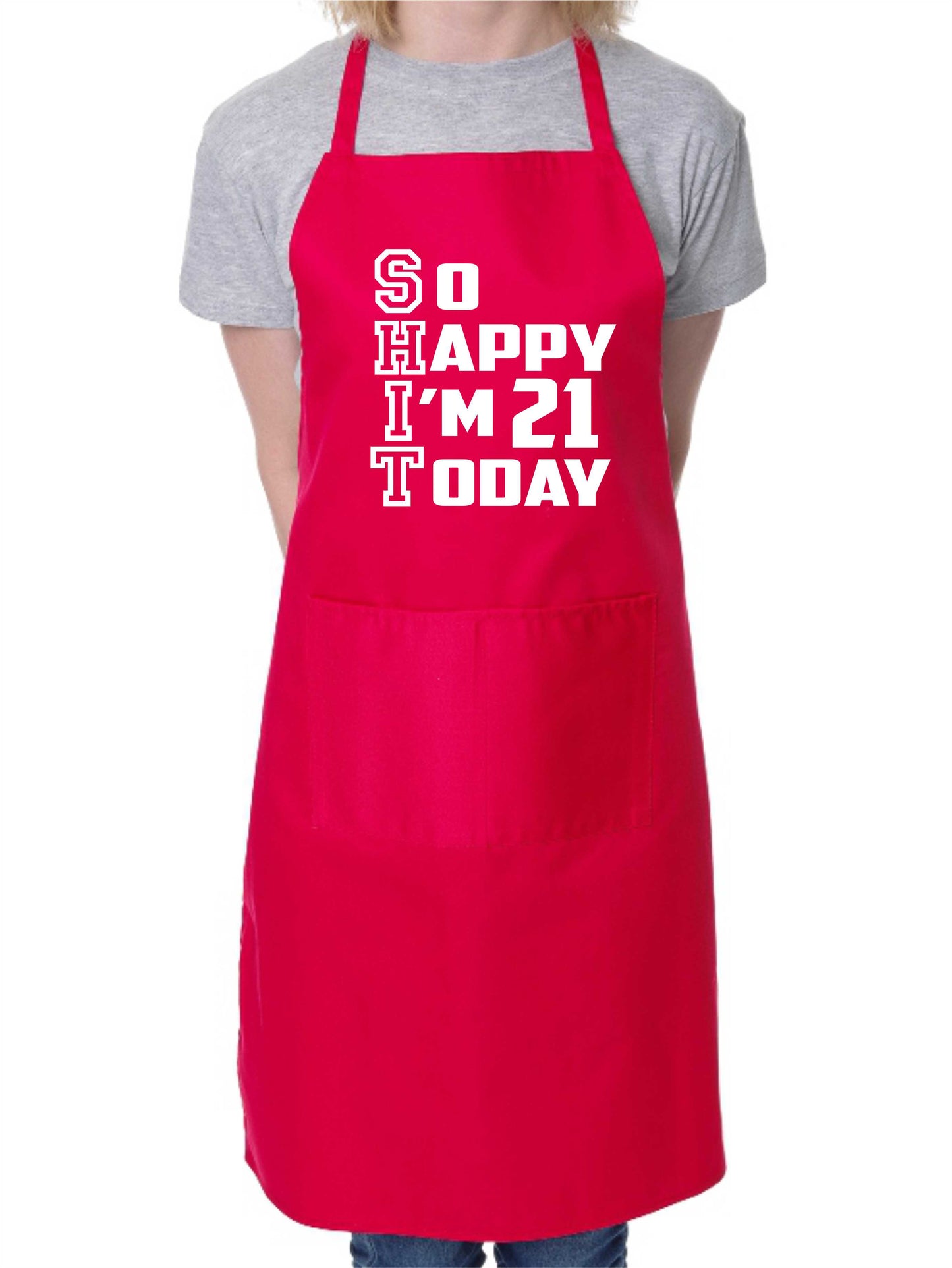 Apron Funny 21st Birthday Gift For Men & Ladies Turning 21 Present