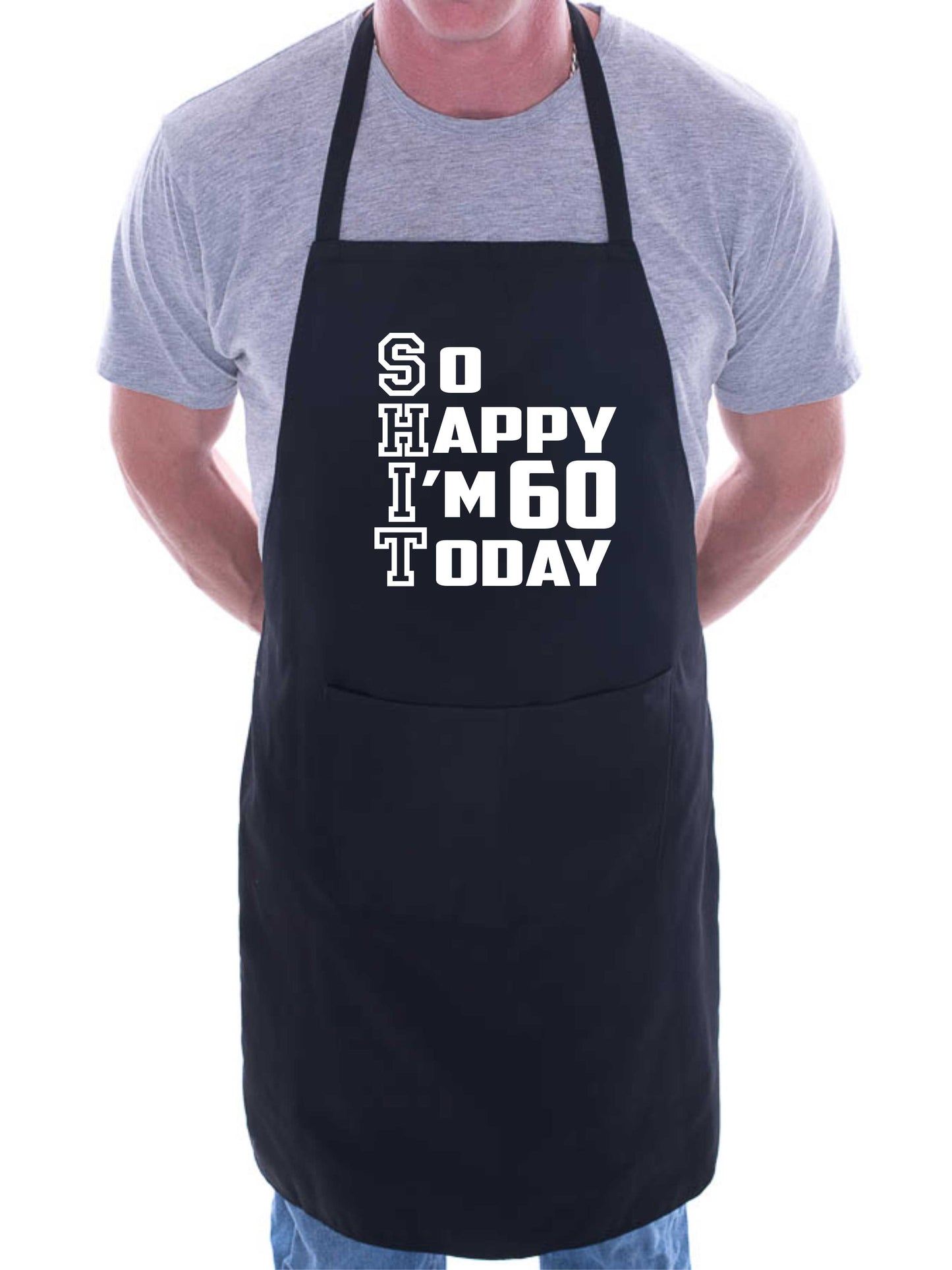 Apron Funny 60th Birthday Gift For Men & Ladies Turning 60 Present