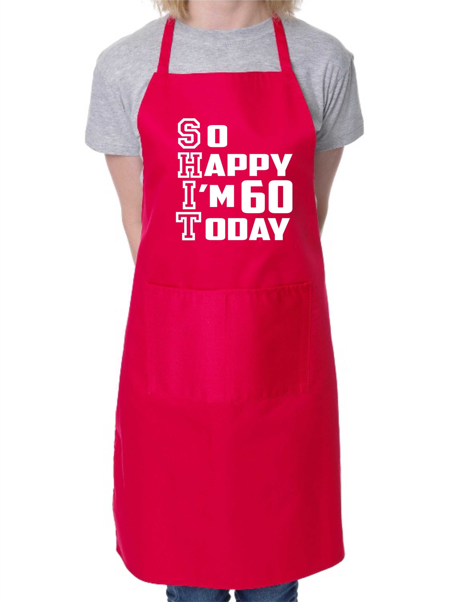 Apron Funny 60th Birthday Gift For Men & Ladies Turning 60 Present