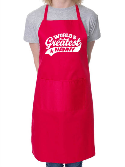Apron Greatest Nanny Gift For Her Birthday Mother's Day Present