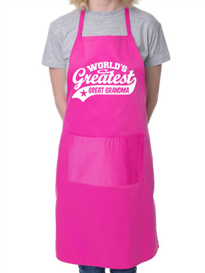 Apron Greatest Great Grandma Gift For Her Birthday Mother's Day Present