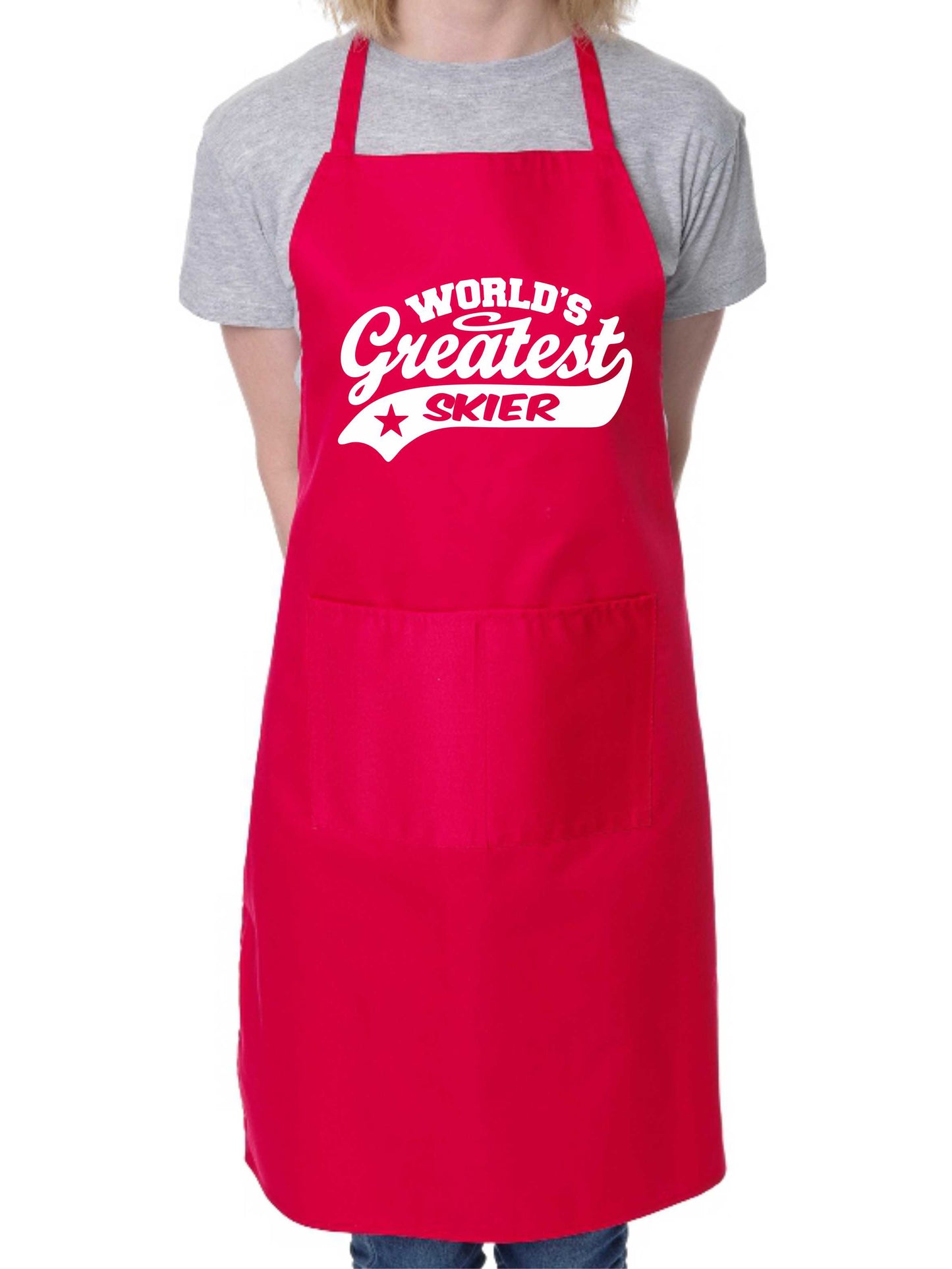 Apron Greatest Skier Gift For Him Gift for Her Skiing Birthday