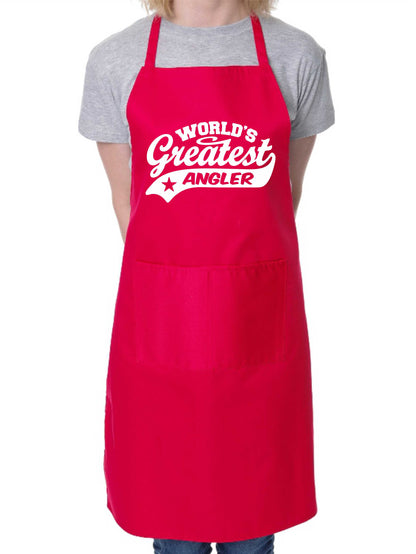 Apron Greatest Angler Gift For Her Gift For Him Fishing Funny Birthday Present