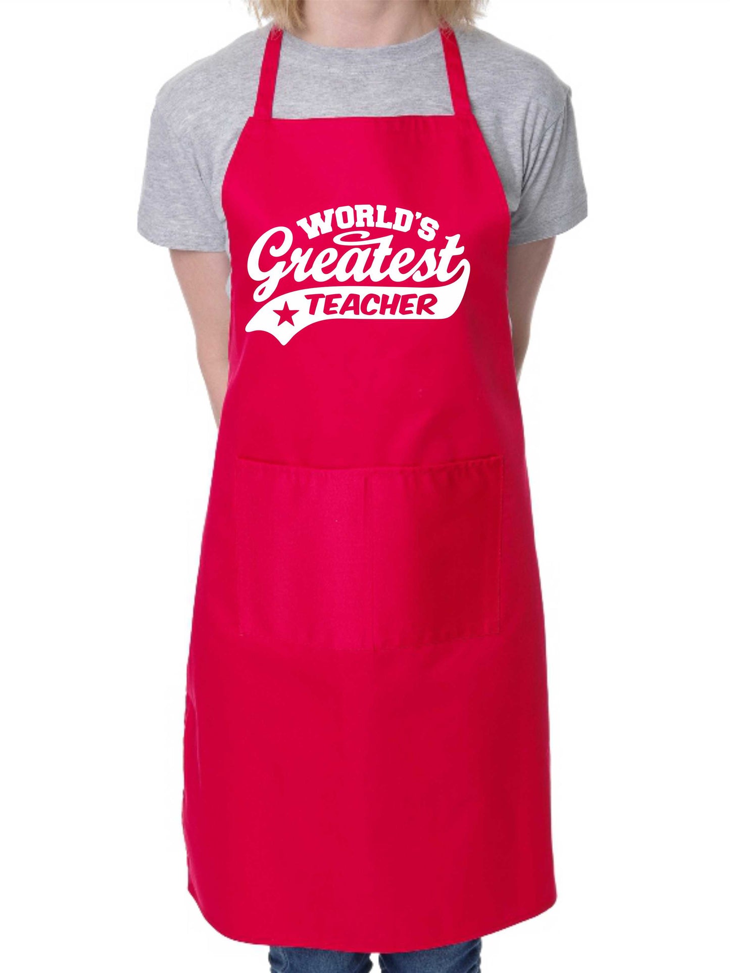 Apron Greatest Teacher Gift For Her Gift For Him Funny Birthday Present