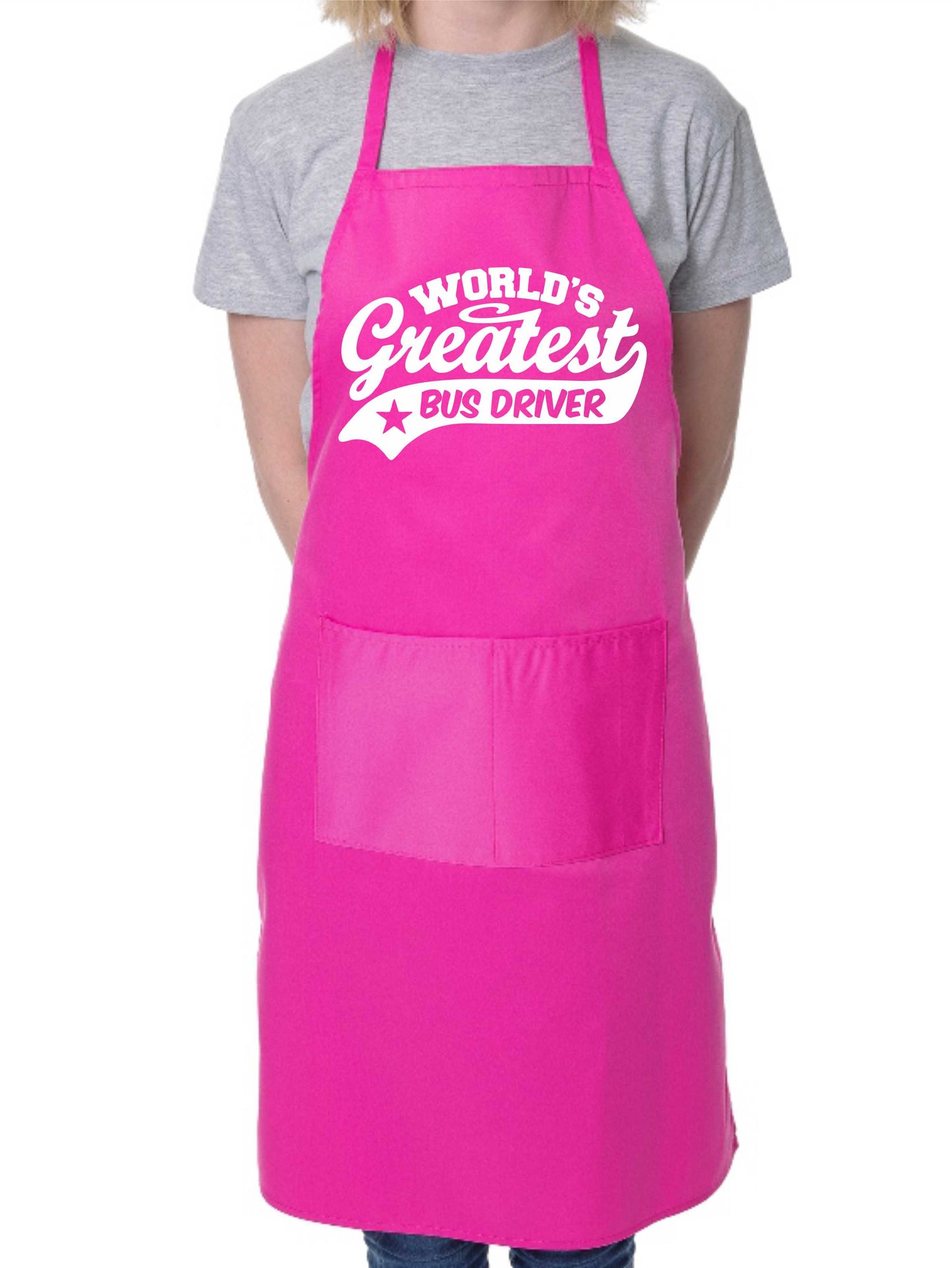 Apron Greatest Bus Driver Gift For Her Gift For Him Funny Birthday Present