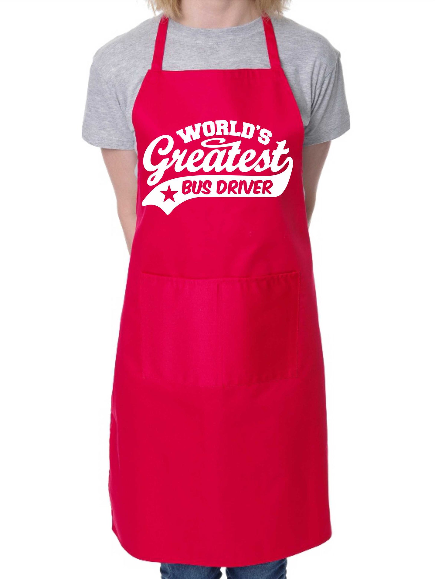 Apron Greatest Bus Driver Gift For Her Gift For Him Funny Birthday Present