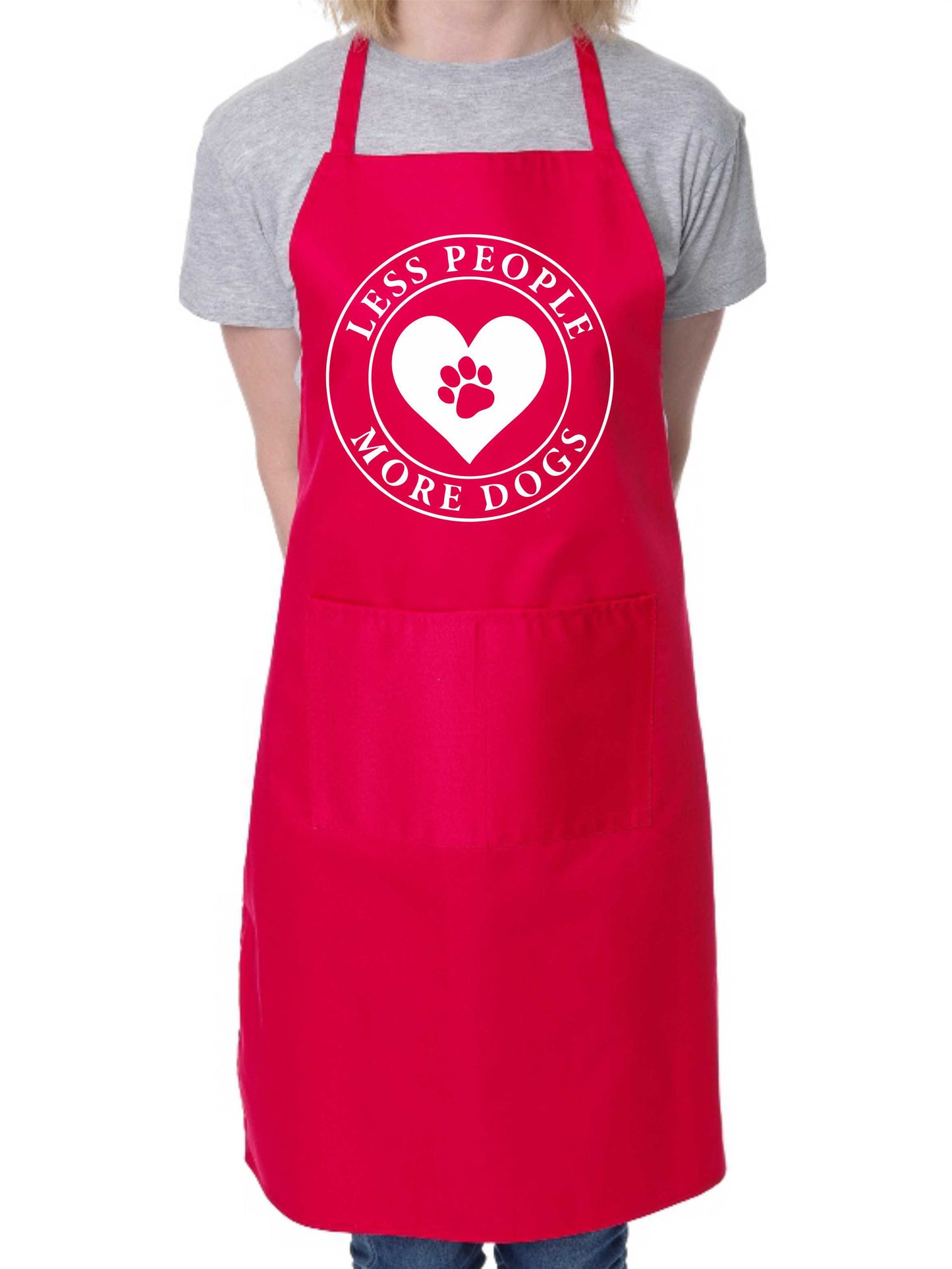 Apron Less People More Dogs Dog Lovers Gift  Dog For Life Gift