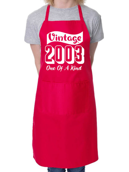 Vintage Birthday 2003 21st Birthday Funny Apron Novelty Baking BBQ