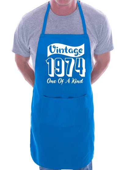 Vintage Birthday 1974 50th Birthday Funny Apron Novelty Baking BBQ