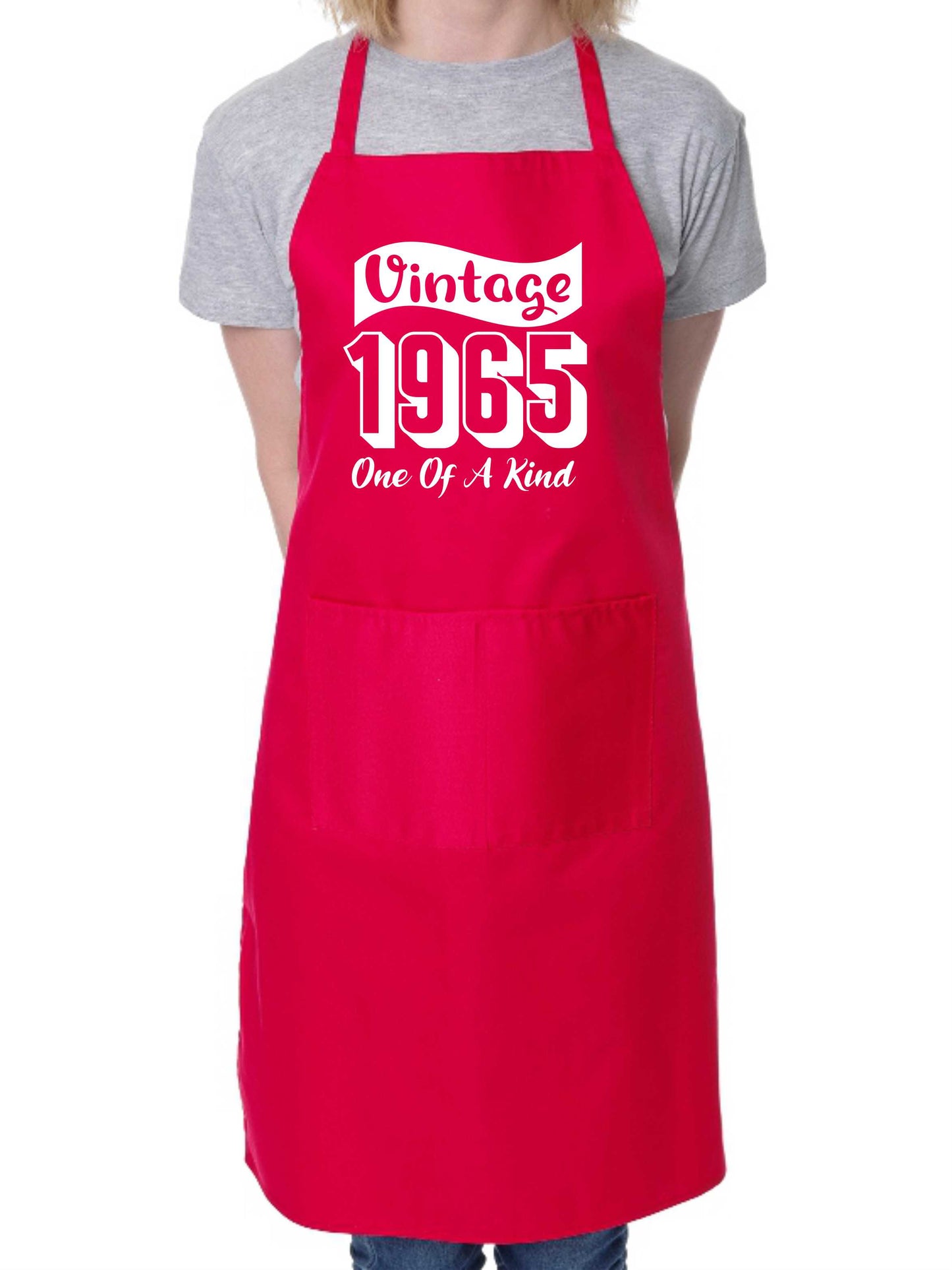 Vintage Birthday 1965 60th Birthday Funny Apron Novelty Baking BBQ