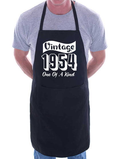 70th Birthday Vintage 1954 Age 70 Funny Apron Novelty Baking BBQ