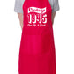 80th Birthday Vintage 1945 Age 80 Funny Apron Novelty Baking BBQ