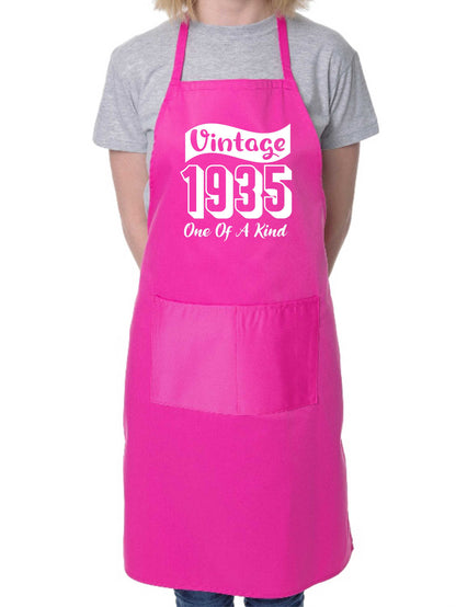 Vintage Birthday 1935 90th Birthday Funny Apron Novelty Baking BBQ