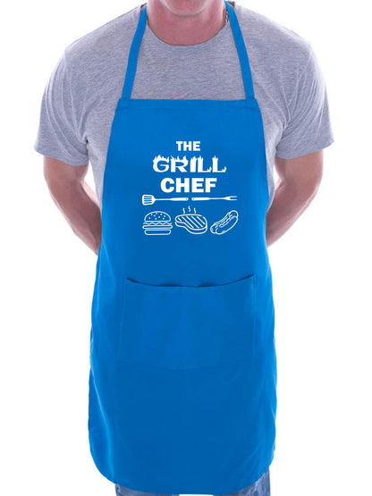 The Grill Chef  Apron Funny  Father's Day Birthday Gift Cooking Baking BBQ